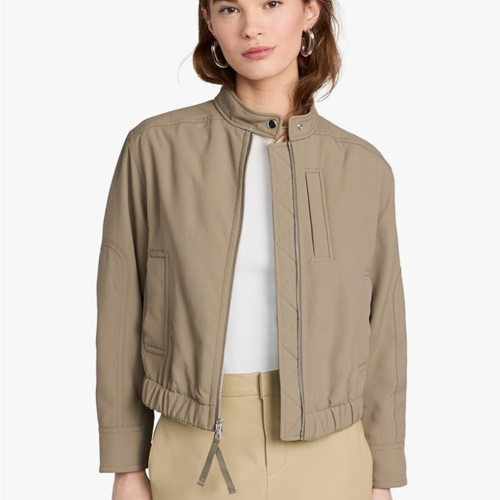 Vince Cropped Bomber Jacket